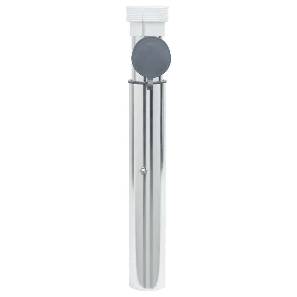 vidaXL Bază umbrelă îngropată pentru tijă de 40-50mm argintiu aluminiu