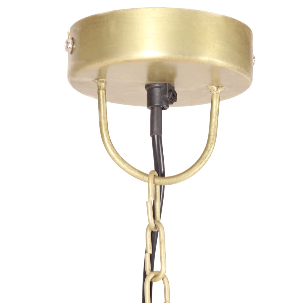 vidaXL Lampă suspendată, 25 W, culoare alamă, rotund, 48 cm, E27