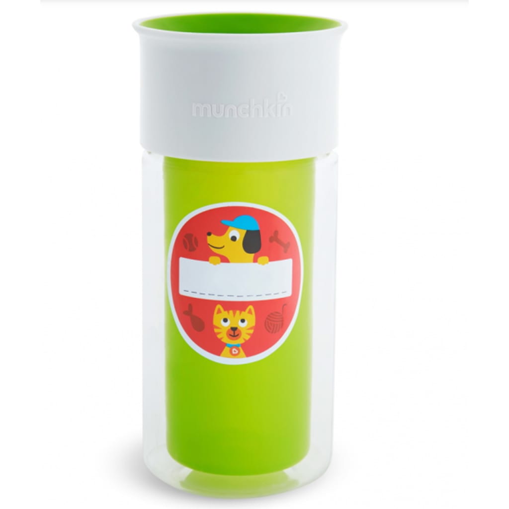 430939 Munchkin Insulated Personalised Cup "Miracle 360°" Green