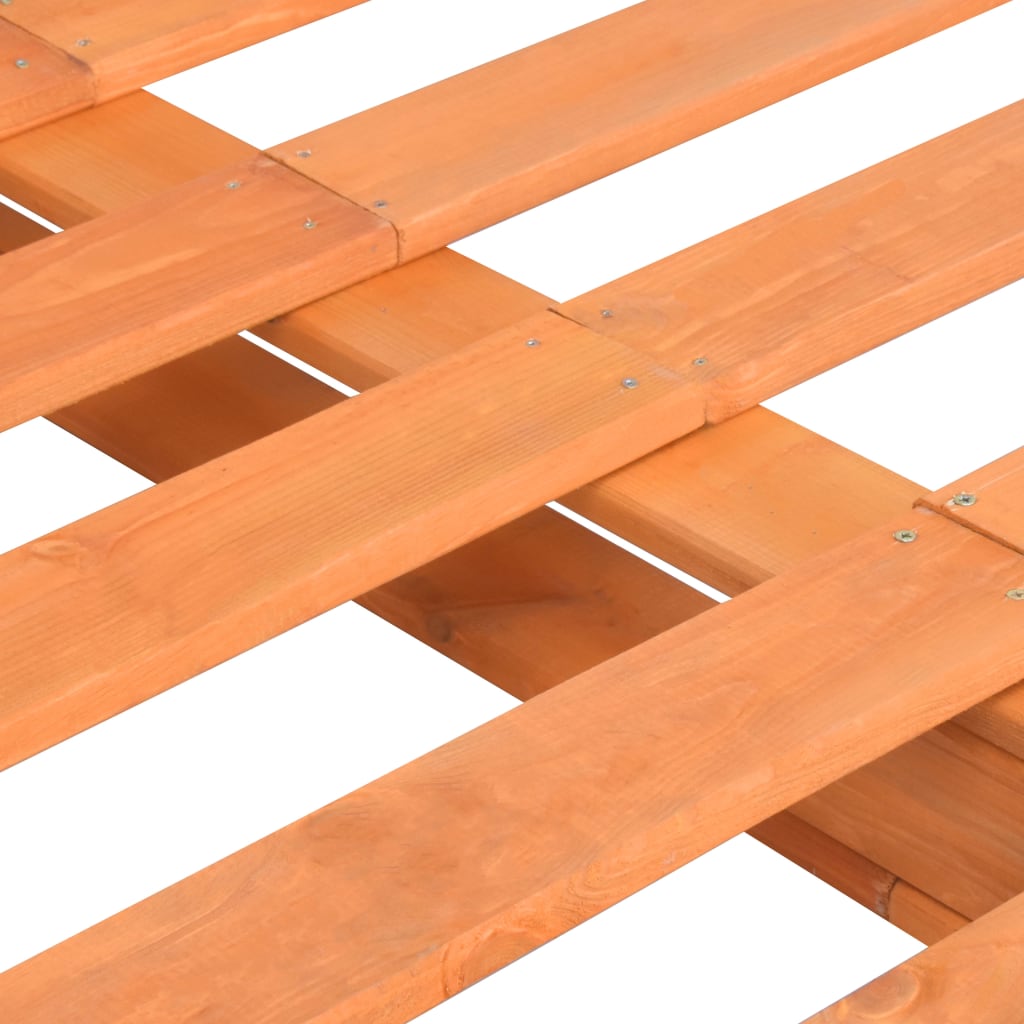 vidaXL Cadru de pat din paleți, maro,160x200 cm, lemn masiv pin