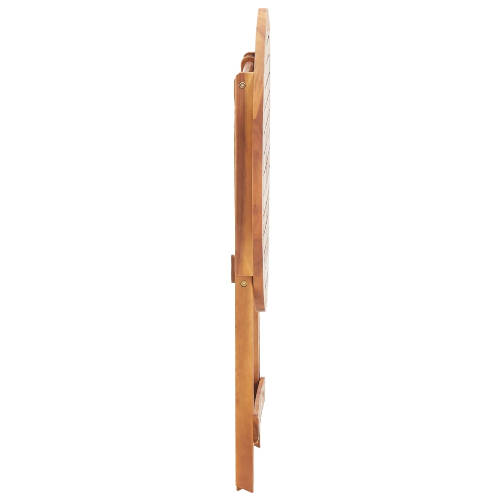 vidaXL Masă de grădină pliabilă, 60 x 75 cm, lemn masiv de acacia