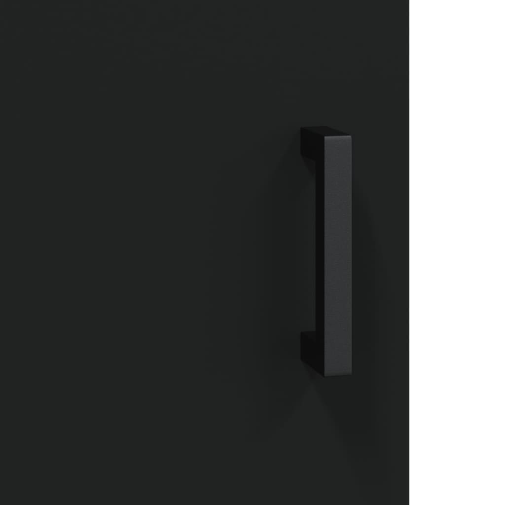 vidaXL Dulap de perete, negru, 60x31x60 cm, lemn compozit