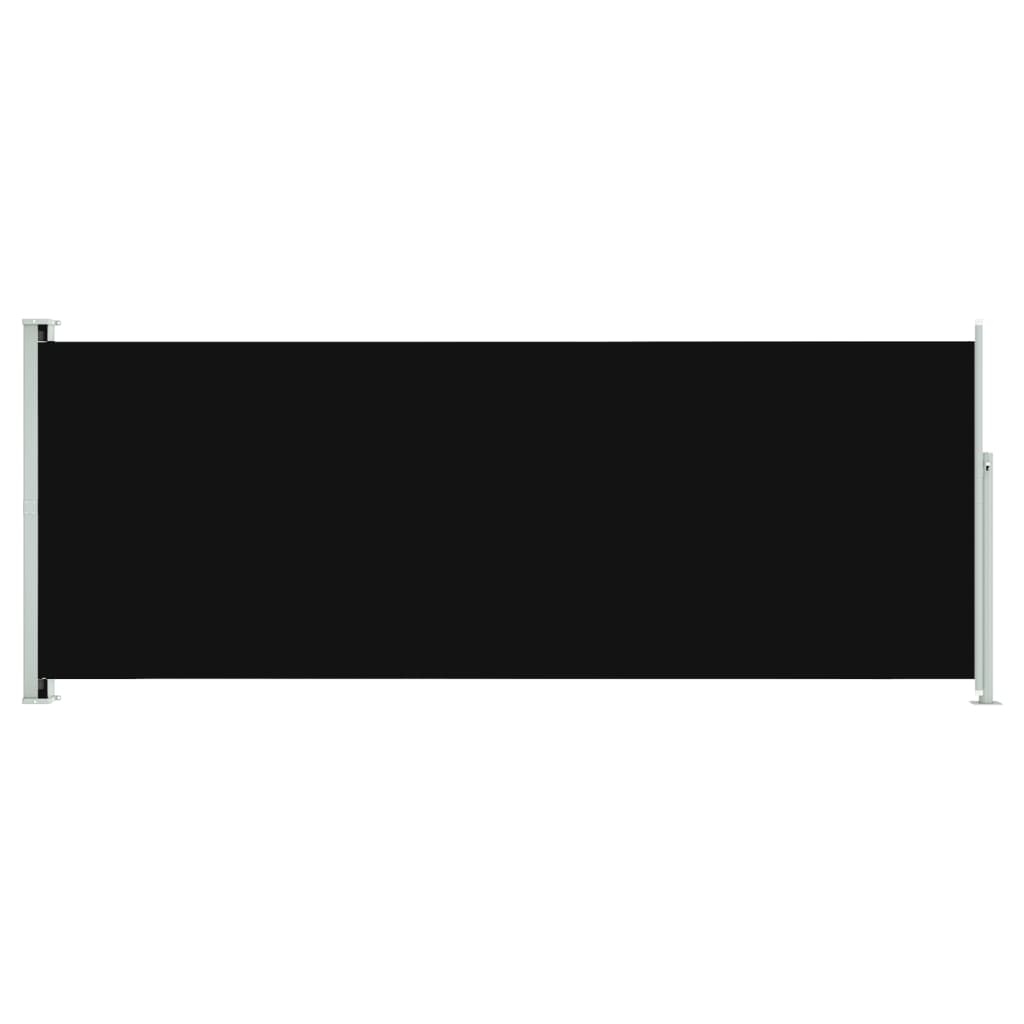 vidaXL Copertină laterală retractabilă de terasă, negru, 117x300 cm