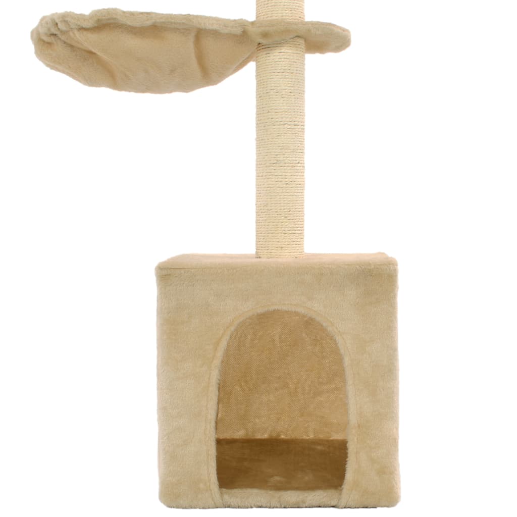 vidaXL Ansamblu pisici, stâlpi funie de sisal, 105 cm, bej