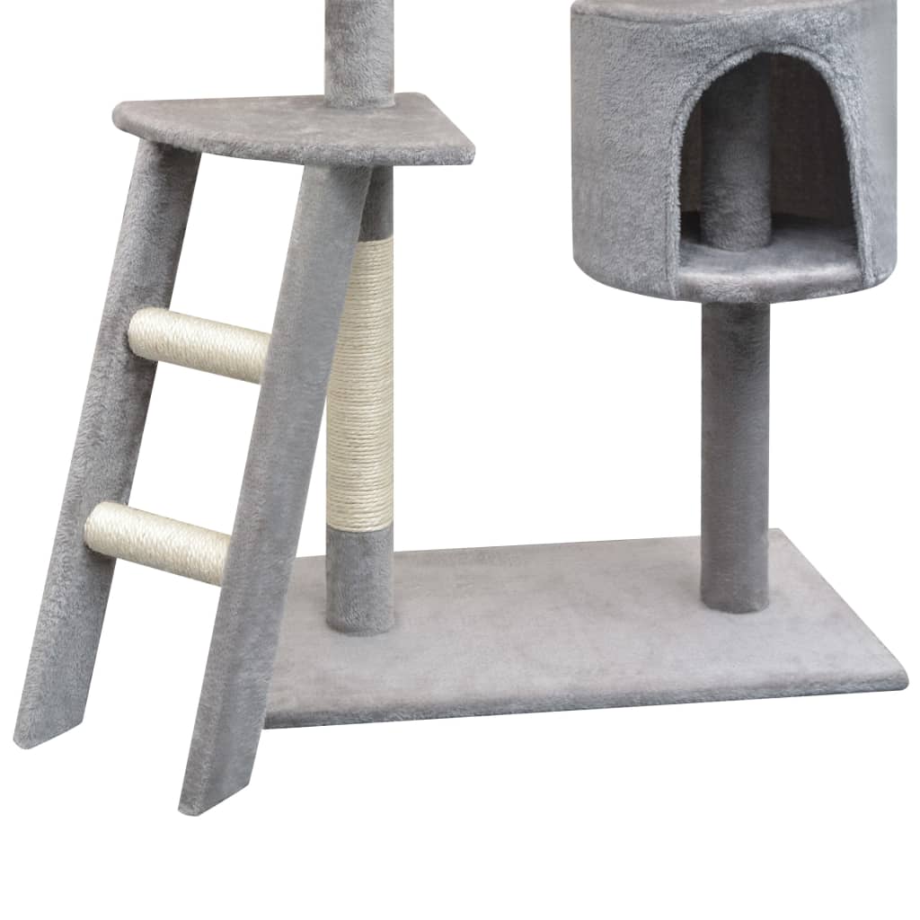 vidaXL Ansamblu pisici, stâlpi cu funie de sisal, 150 cm, gri