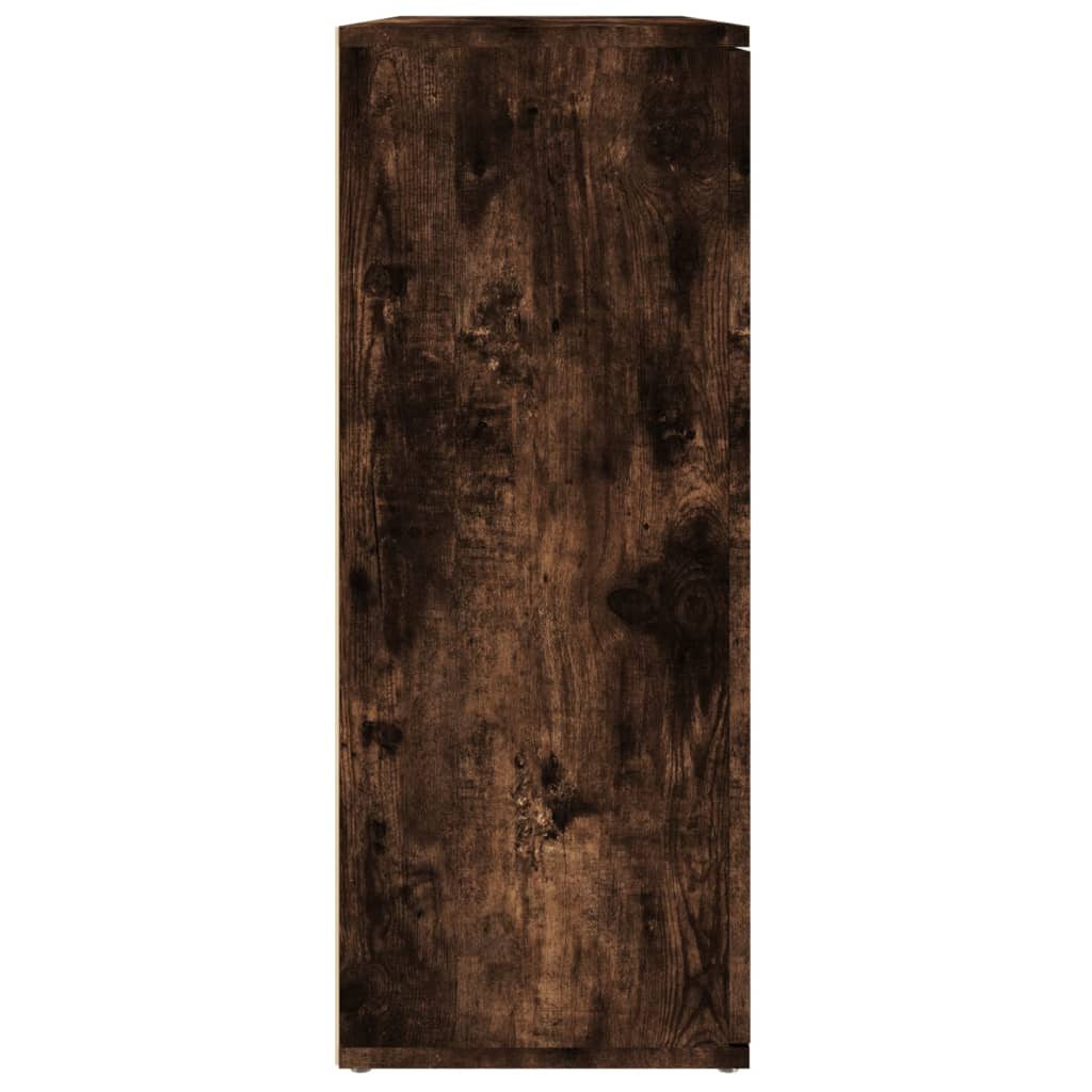 vidaXL Servantă, stejar fumuriu, 91x29,5x75 cm, lemn prelucrat
