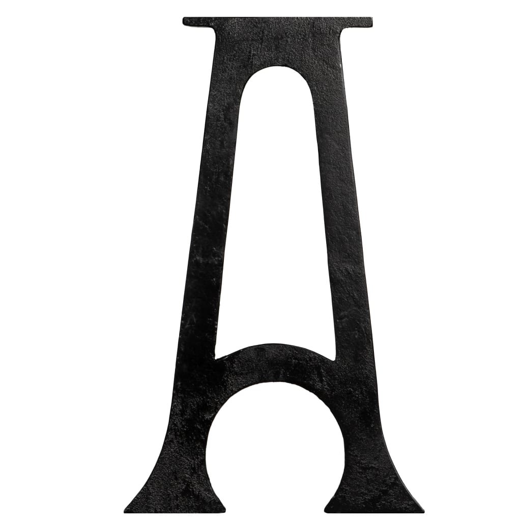 vidaXL Picioare bancă, 2 buc., fontă, bază arcuită în formă de A
