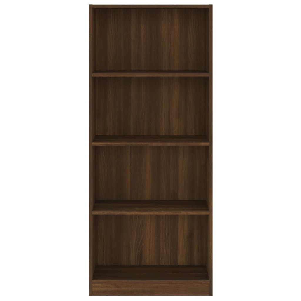 vidaXL Bibliotecă cu 4 niveluri stejar maro 60x24x142 cm lemn compozit