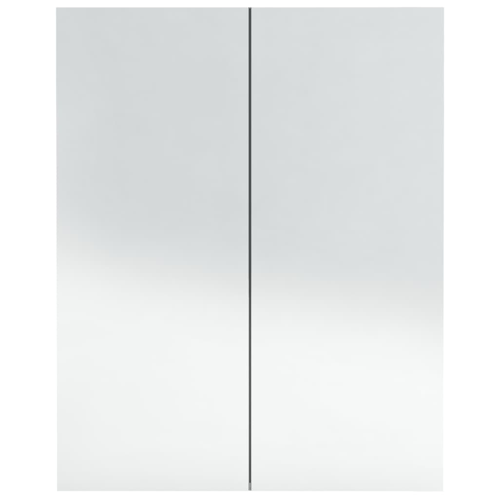 vidaXL Dulap de baie cu oglindă, antracit, 60x15x75 cm, MDF