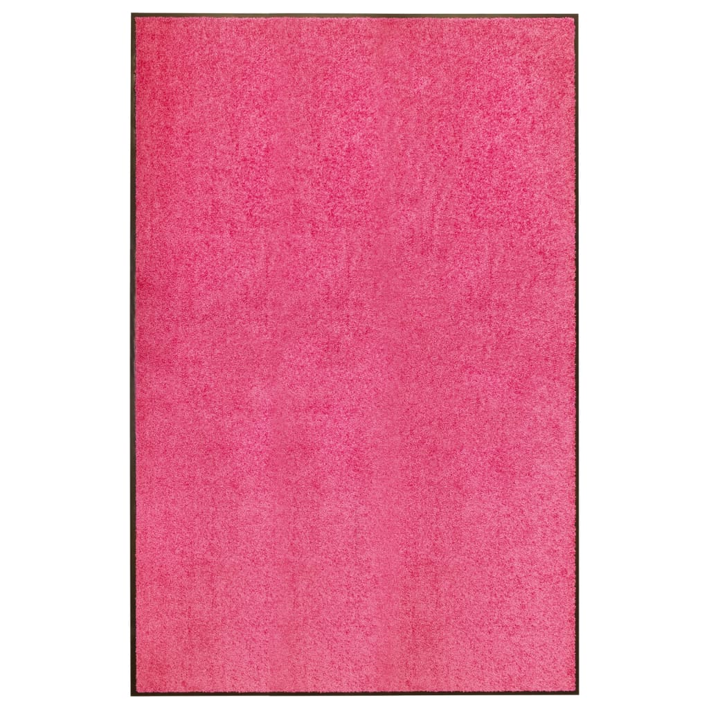 vidaXL Covoraș de ușă lavabil, roz, 120 x 180 cm