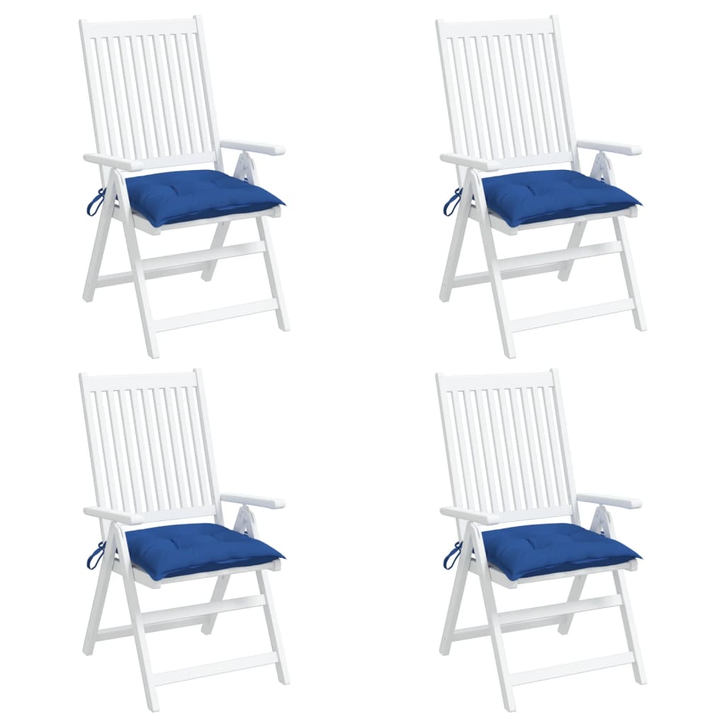 vidaXL Perne de scaun, 4 buc., albastru, 40x40x7 cm, textil oxford