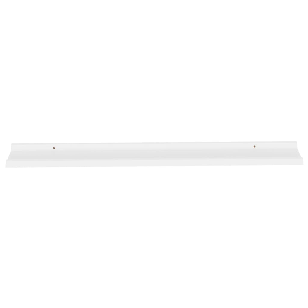 vidaXL Rafturi de perete, 2 buc., alb, 115x9x3 cm