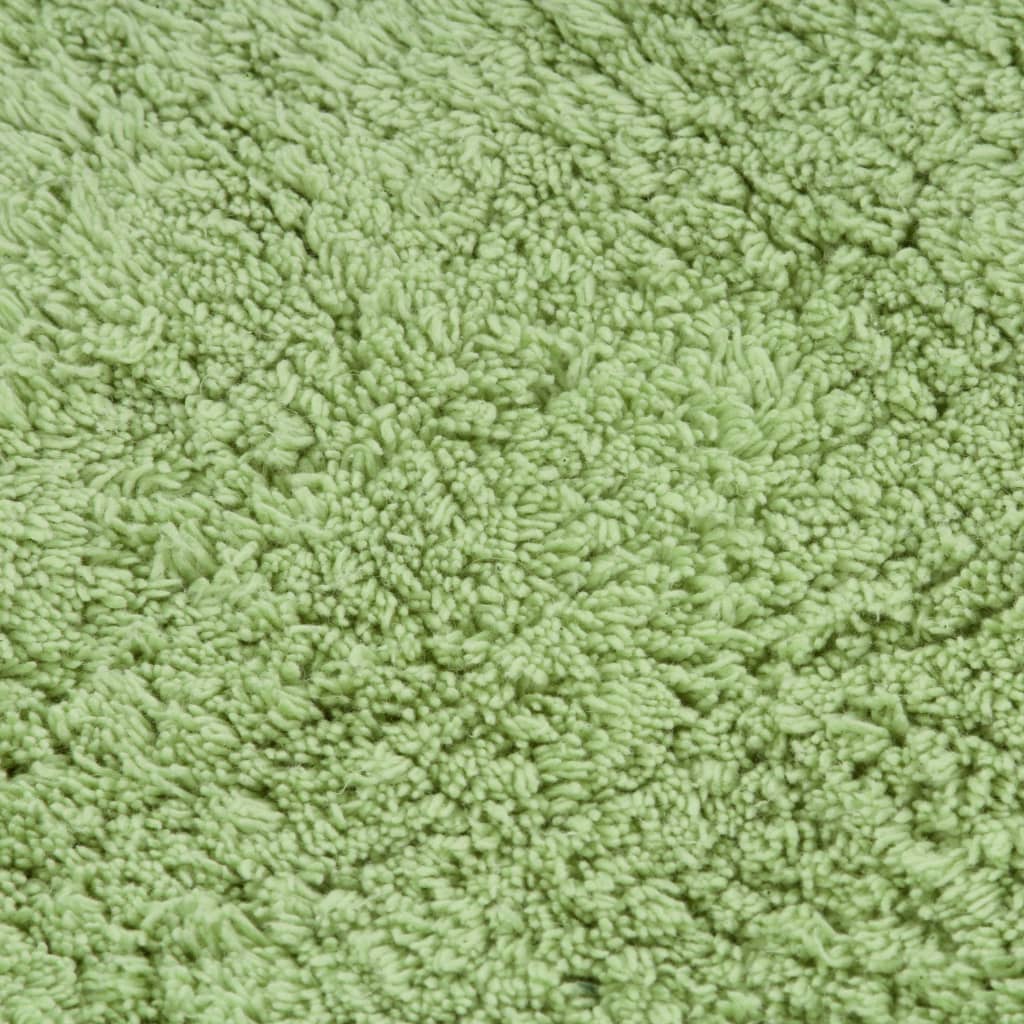 vidaXL Set covorașe baie, 3 piese, verde, textil
