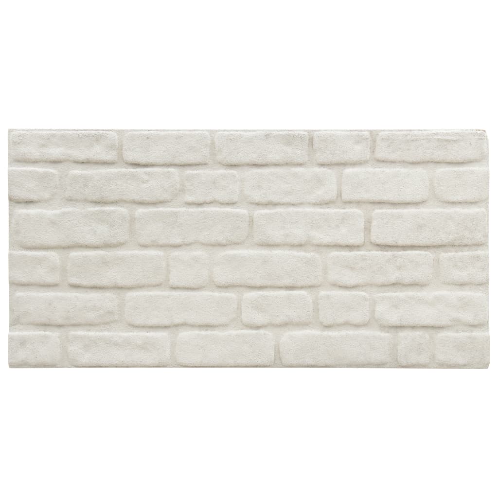 vidaXL Panouri de perete 3D, model cărămidă, alb, 11 buc., EPS