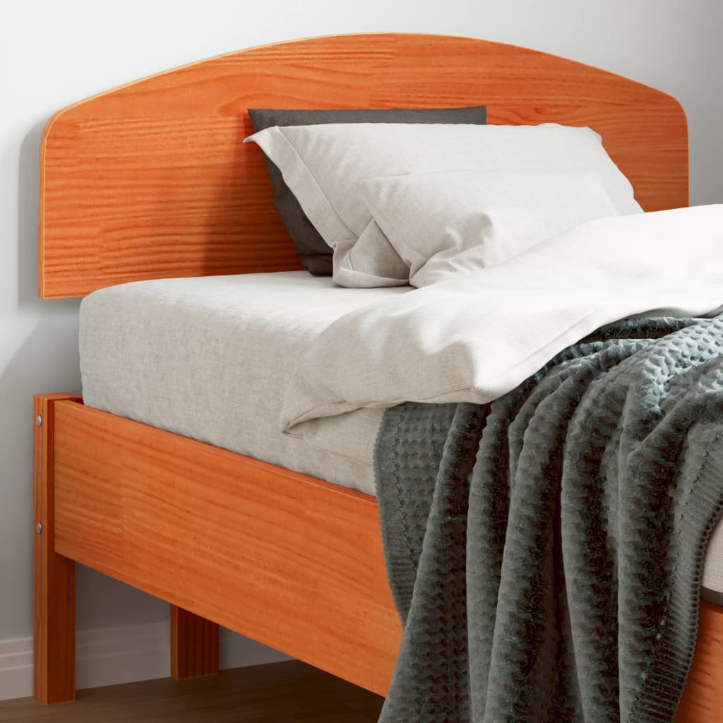 vidaXL Tăblie de pat, maro ceruit, 90 cm, lemn masiv de pin