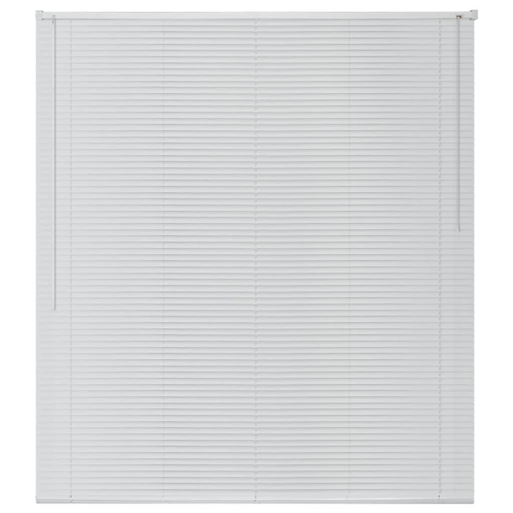 vidaXL Jaluzele de fereastră, aluminiu, 140 x 160 cm, alb