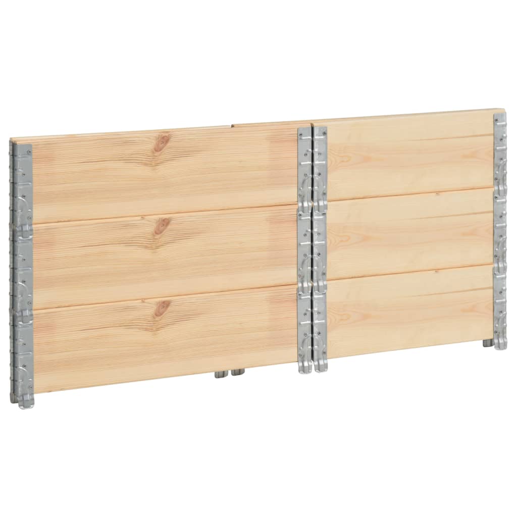 vidaXL Rame pentru paleți, 3 buc., 60 x 80 cm, lemn masiv de pin