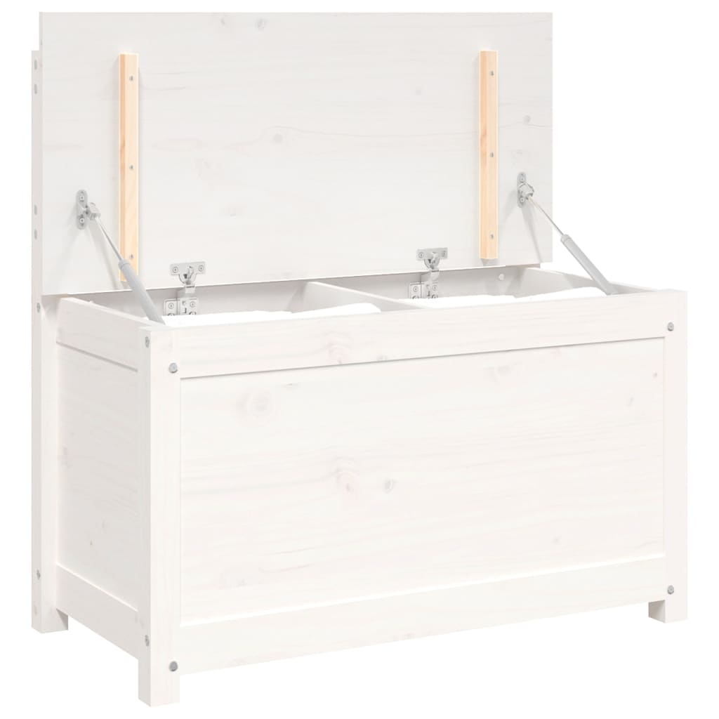vidaXL Bancă, alb, 80x41x77 cm, lemn masiv de pin