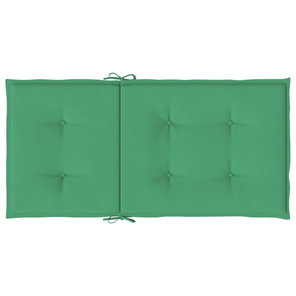 vidaXL Perne cu spătar mic, 2 buc. verde 100x50x3 cm textil oxford