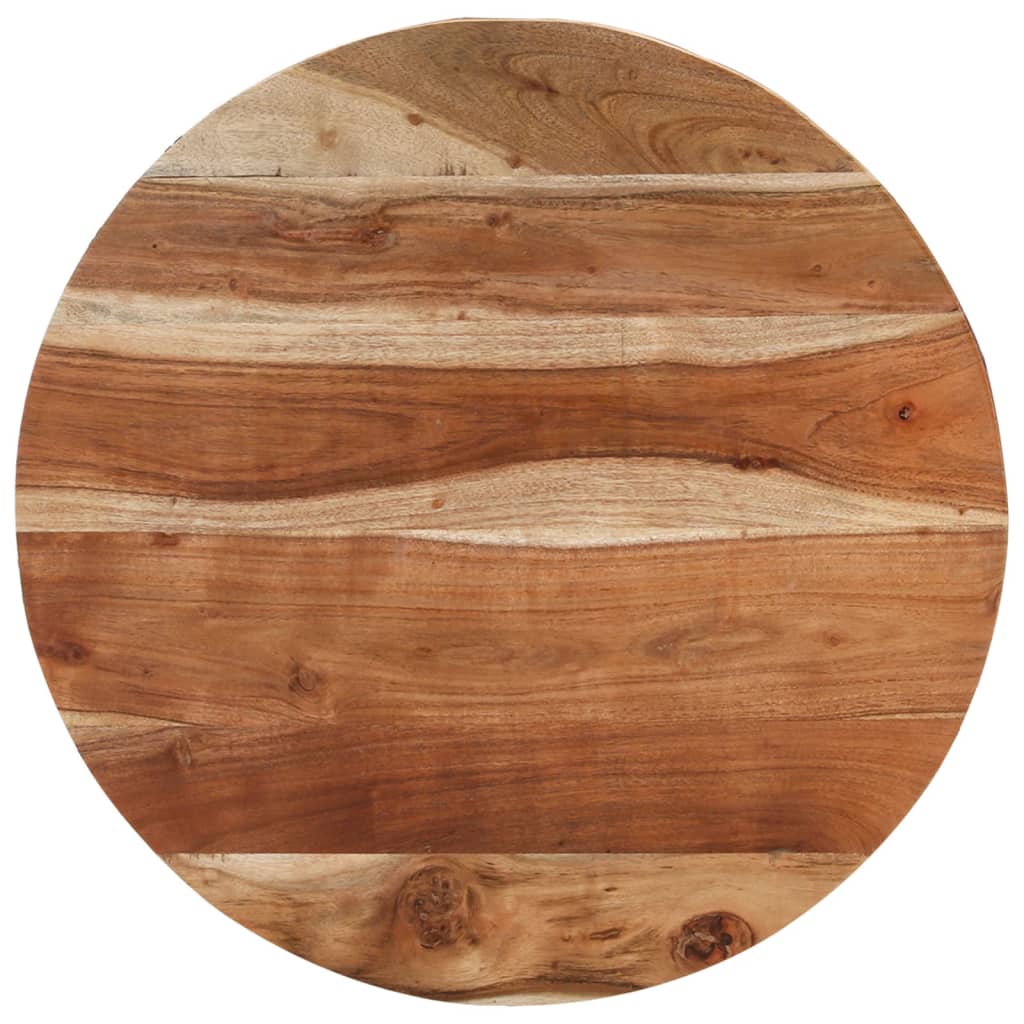 vidaXL Măsuță de cafea, Ø68 cm, lemn masiv de acacia