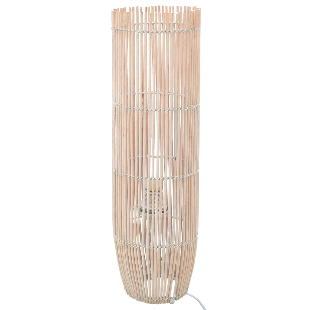 vidaXL Lampă de podea, alb, 61 cm, răchită, E27
