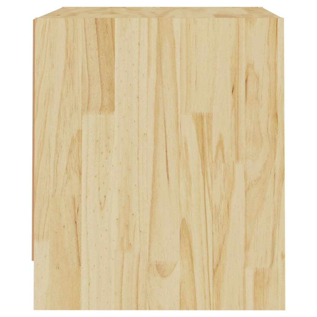 vidaXL Noptieră, 40x30,5x35,5 cm, lemn masiv de pin