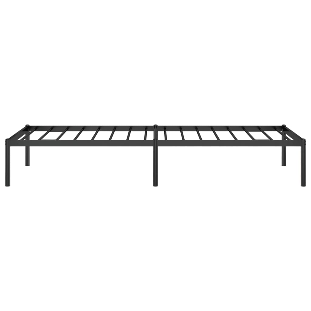 vidaXL Cadru pat metalic, negru, 75x190 cm