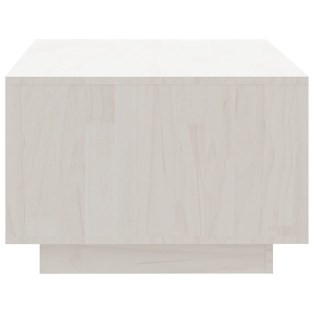 vidaXL Măsuță de cafea, 110x50x33,5 cm, alb, lemn masiv de pin