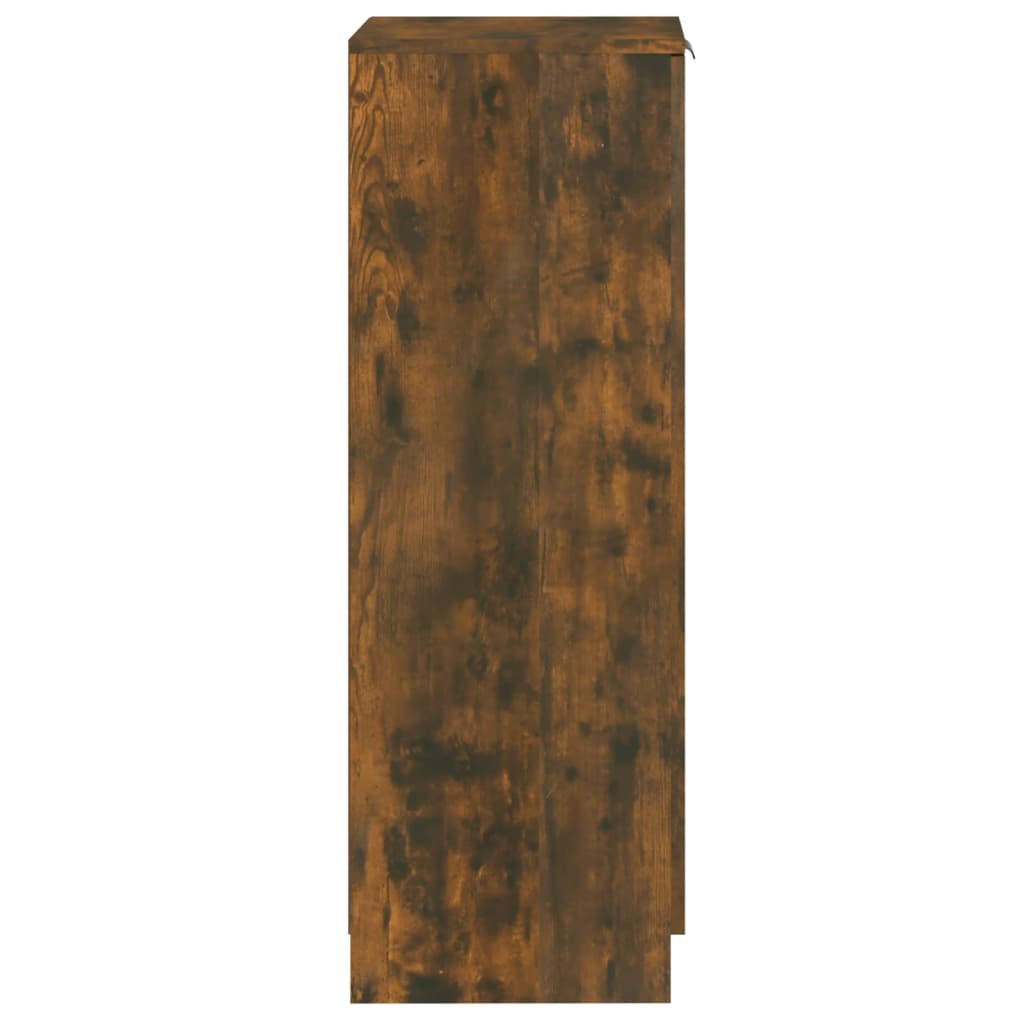 vidaXL Pantofar, stejar fumuriu, 30x35x100 cm, lemn compozit