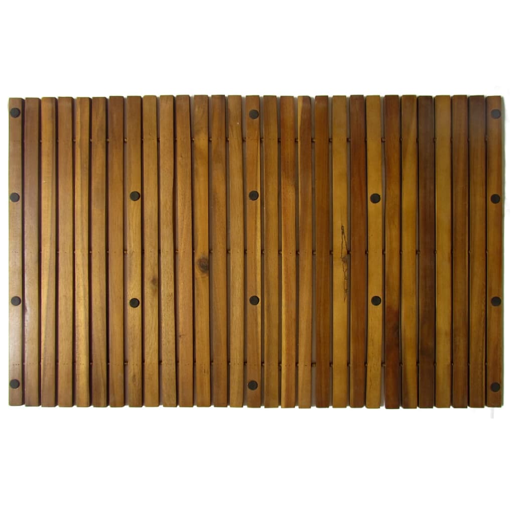 Covor pentru baie din lemn de salcâm 80 x 50 cm, 3 buc.