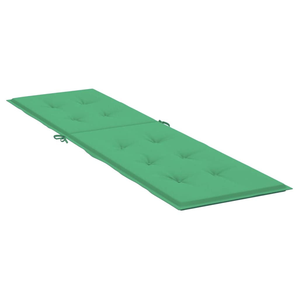 vidaXL Pernă de șezlong, verde, (75+105)x 50x3 cm