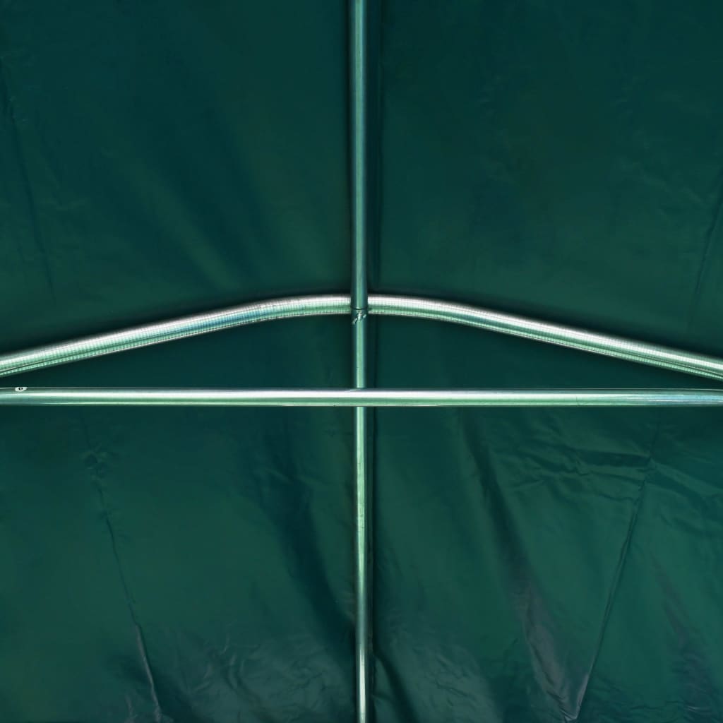vidaXL Cort de garaj, verde, 2,4 x 3,6 m, PVC