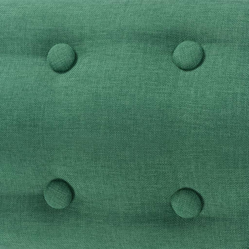 vidaXL Fotoliu, verde, material textil