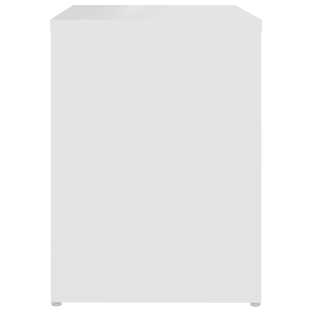 vidaXL Noptieră, alb, 40 x 30 x 40 cm, PAL
