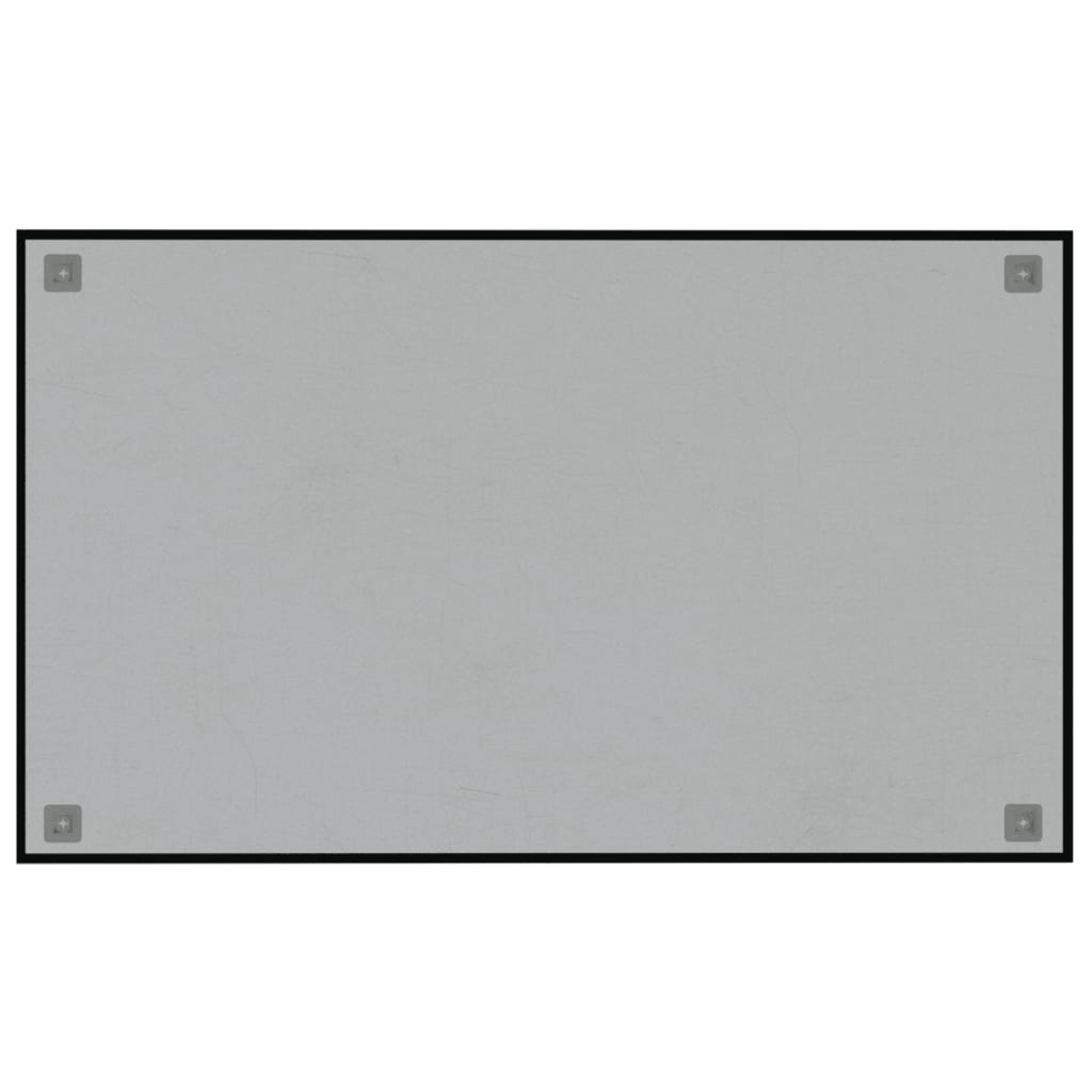 vidaXL Placă magnetică de perete, negru, 100x60 cm  sticlă securizată