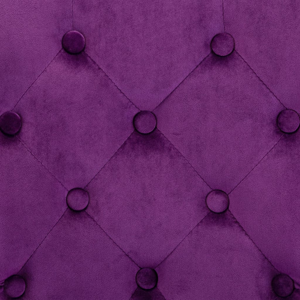 vidaXL Scaune de bucătărie, 6 buc., violet, catifea
