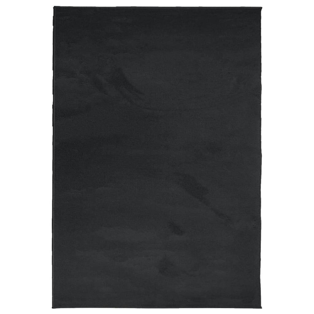 vidaXL Covor „OVIEDO”, fire scurte, negru, 300x400 cm