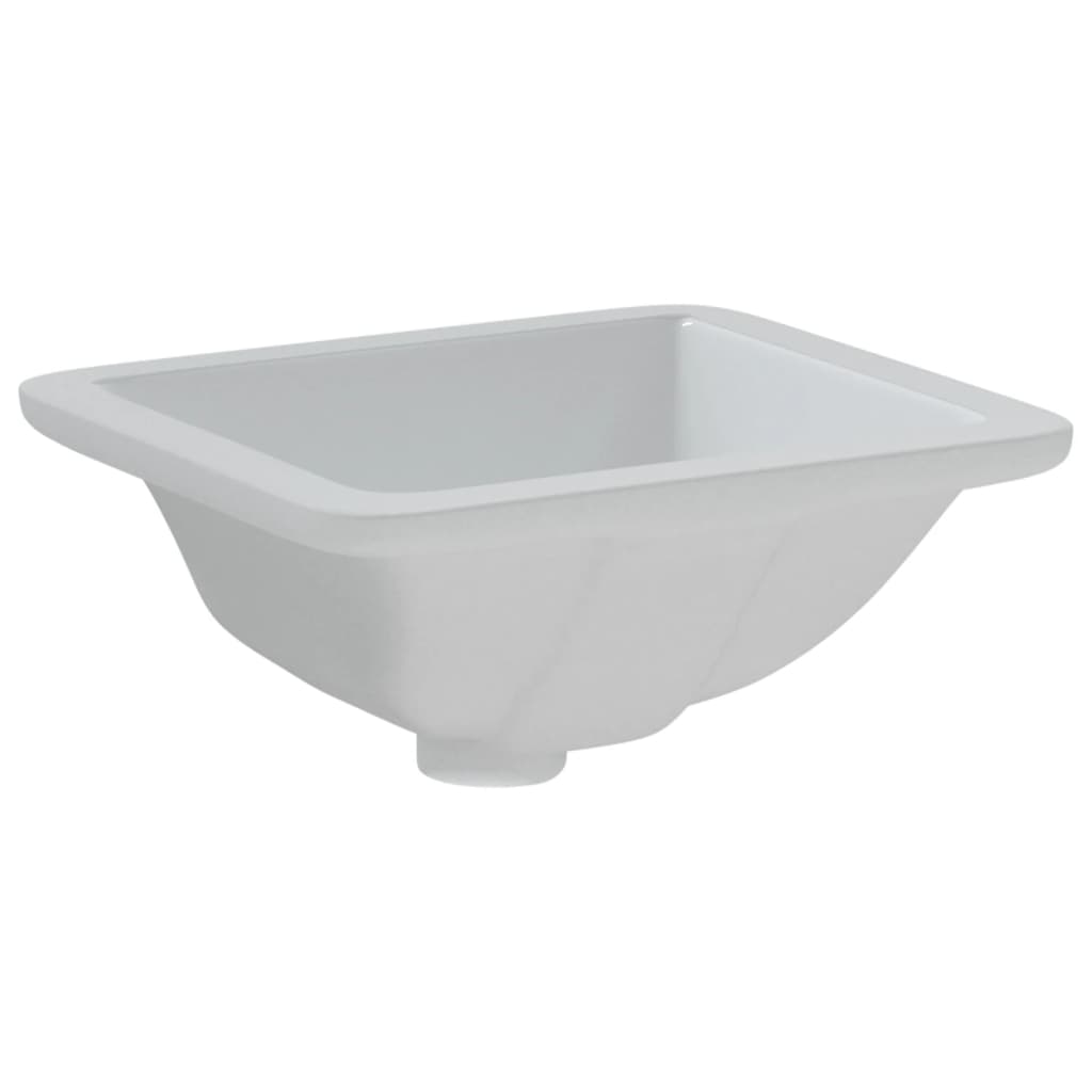 vidaXL Chiuvetă de baie albă 30,5x27x14 cm, ovală, ceramică