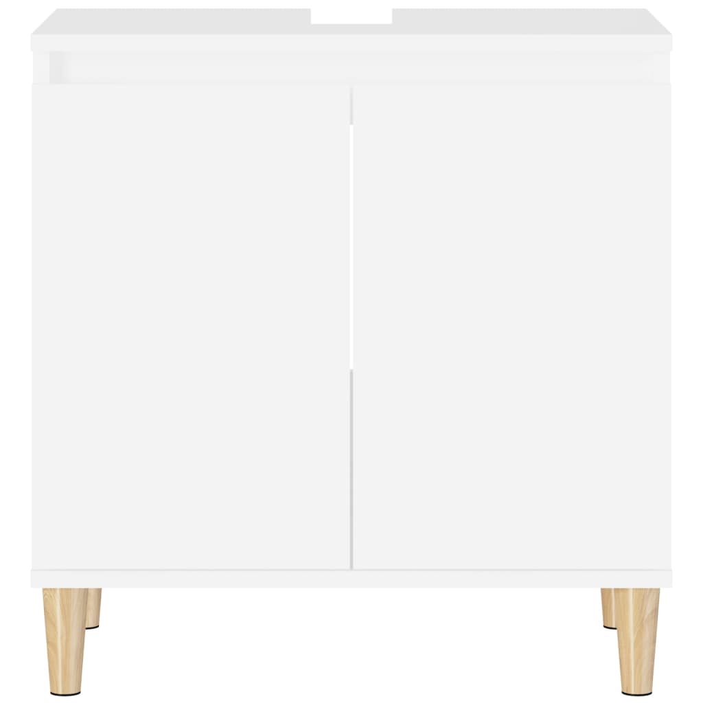 vidaXL Dulap de chiuvetă, alb, 58x33x60 cm, lemn prelucrat