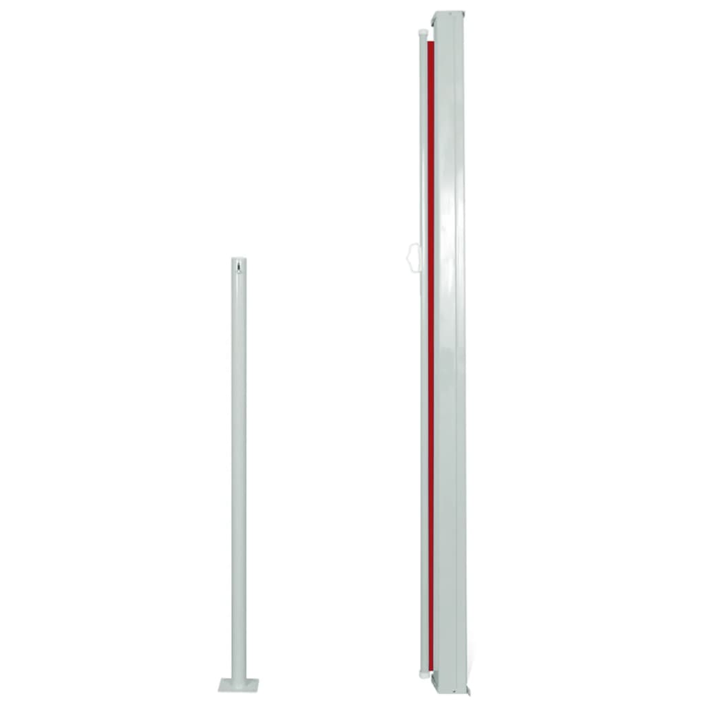 vidaXL Copertină laterală pentru terasă/curte, roșu, 160x300 cm