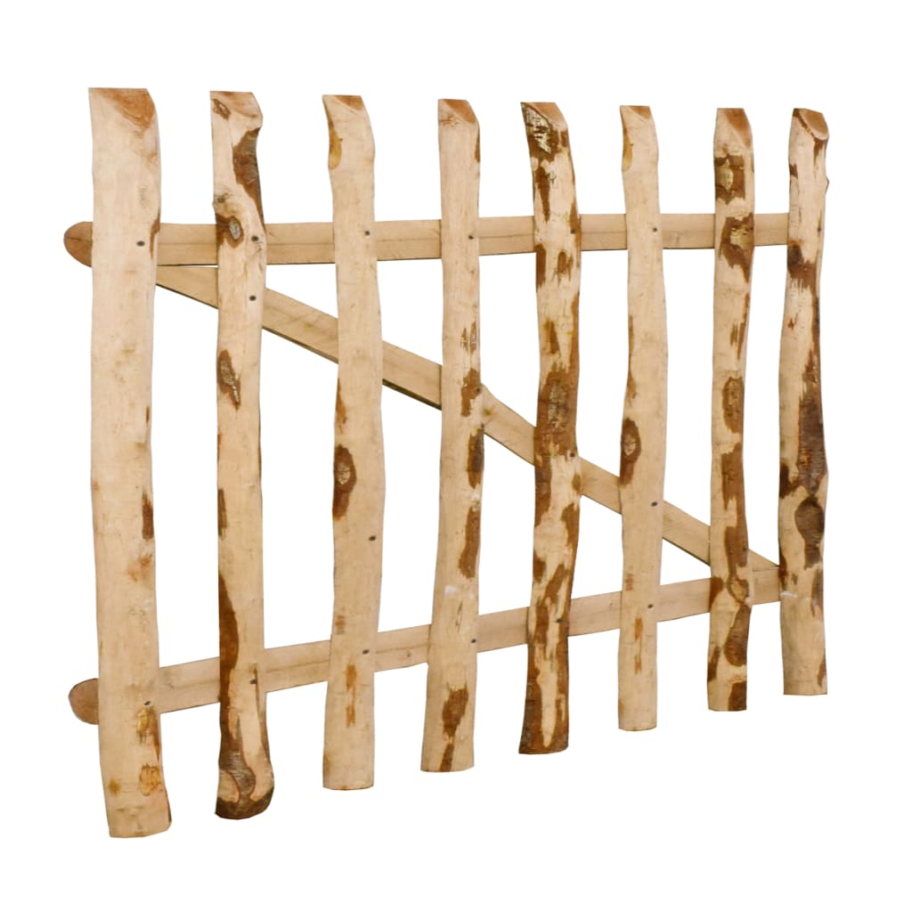 vidaXL Poartă simplă pentru gard, lemn de alun, 100 x 60 cm