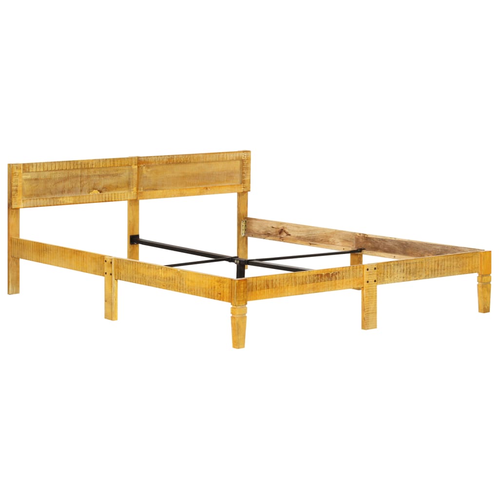 vidaXL Cadru de pat, 140 cm, lemn masiv de mango