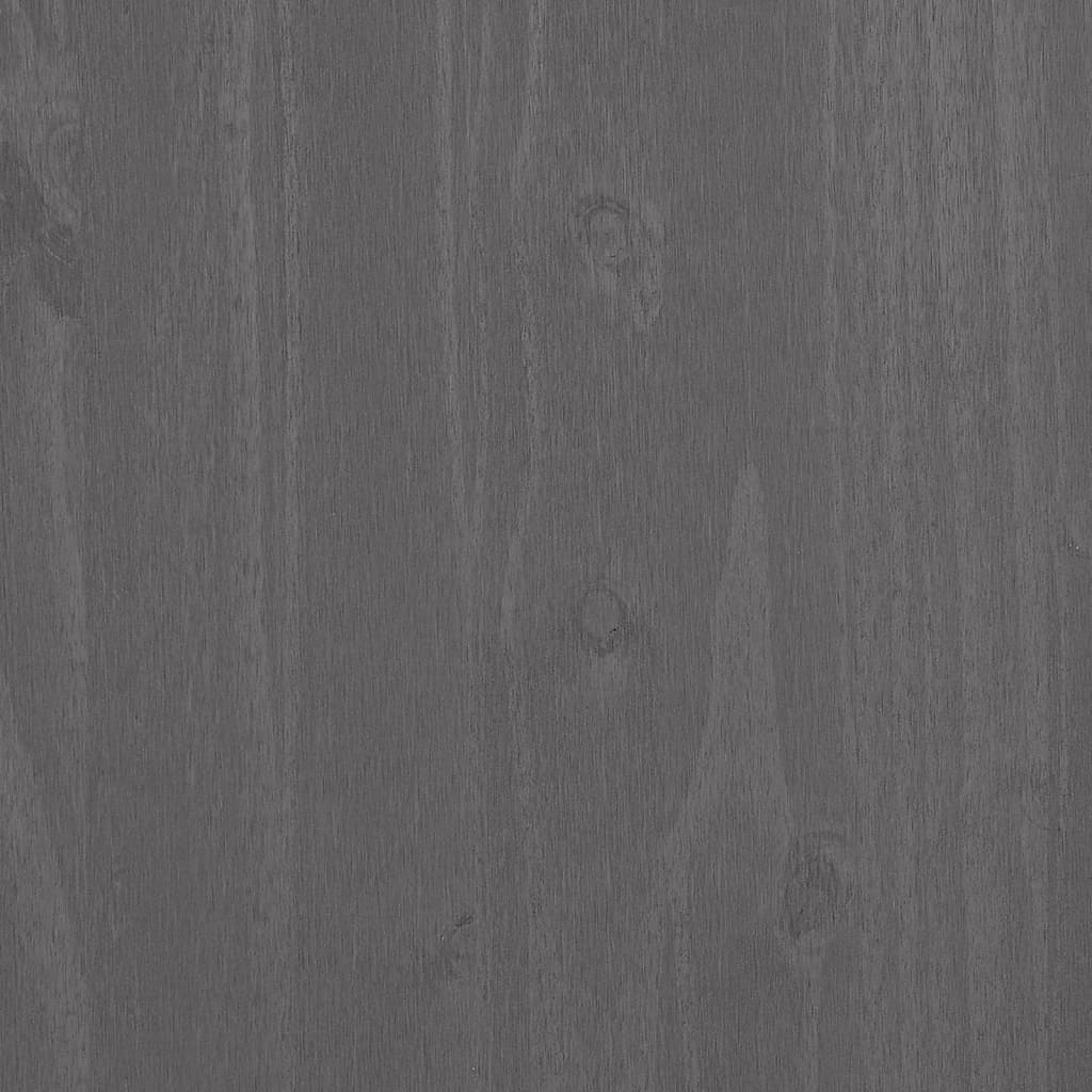vidaXL Noptieră "HAMAR," gri deschis, 40x35x62 cm, lemn masiv de pin