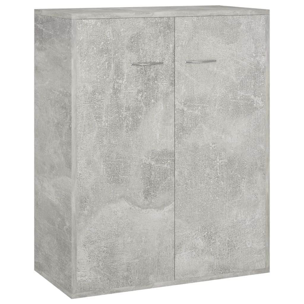 vidaXL Servantă, gri beton, 60x30x75 cm, PAL