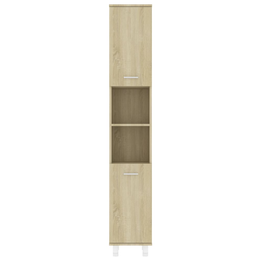 vidaXL Set mobilier baie, 3 piece, stejar Sonoma, PAL
