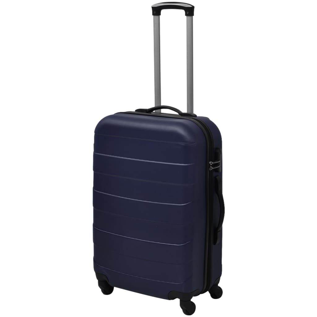 vidaXL Set valize rigide albastre, 3 buc.
