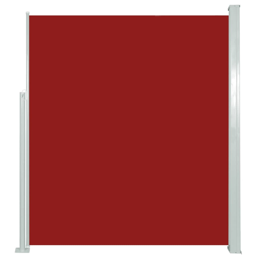 vidaXL Copertină laterală retractabilă, roșu, 160x500 cm