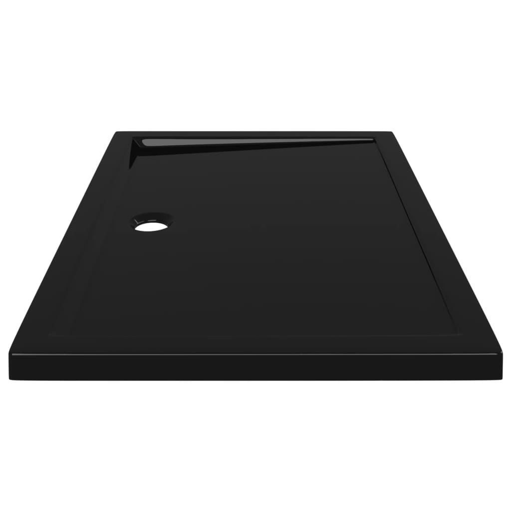 vidaXL Cădiță de duș dreptunghiulară din ABS, negru, 70x100 cm