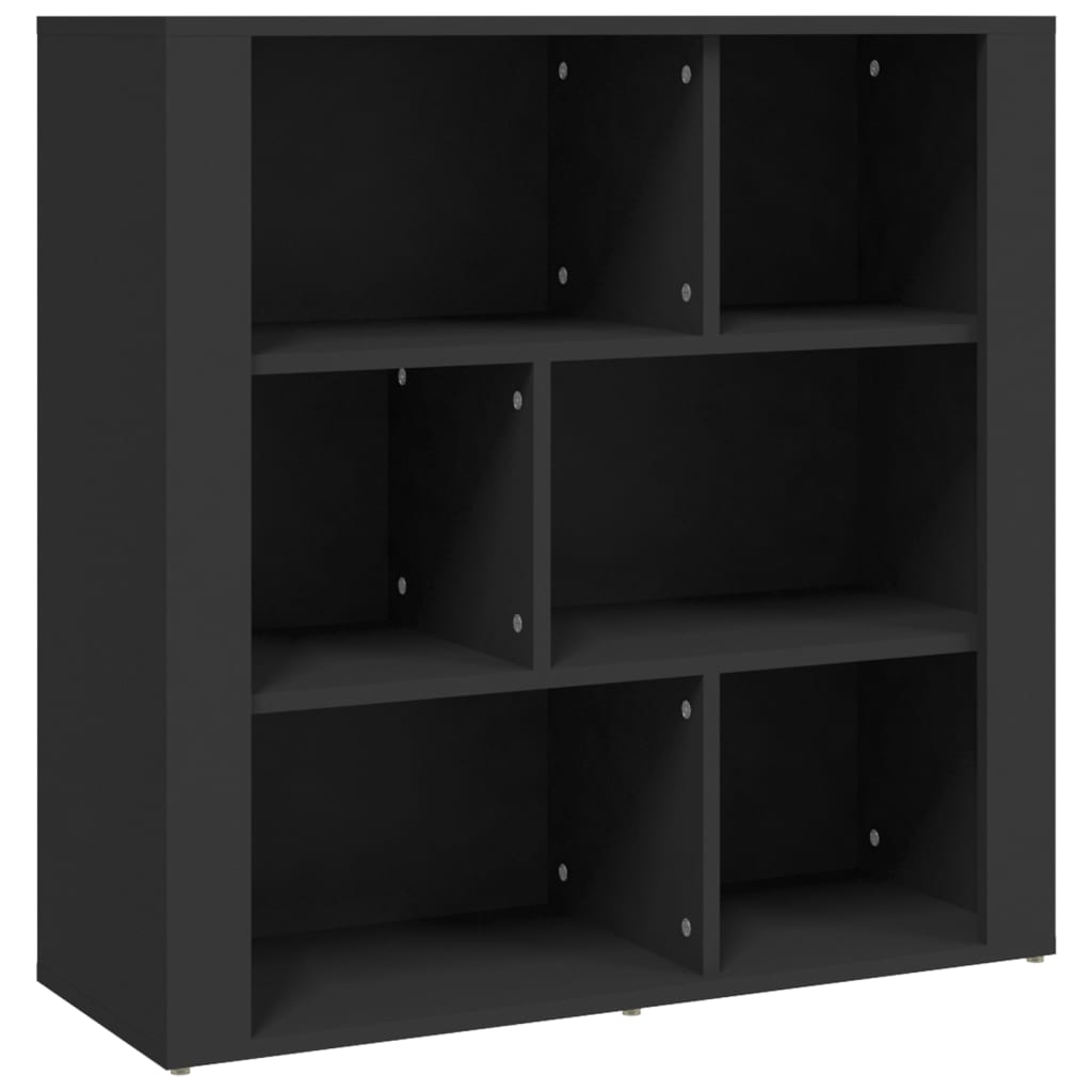 vidaXL Servantă, negru, 80x30x80 cm, lemn prelucrat