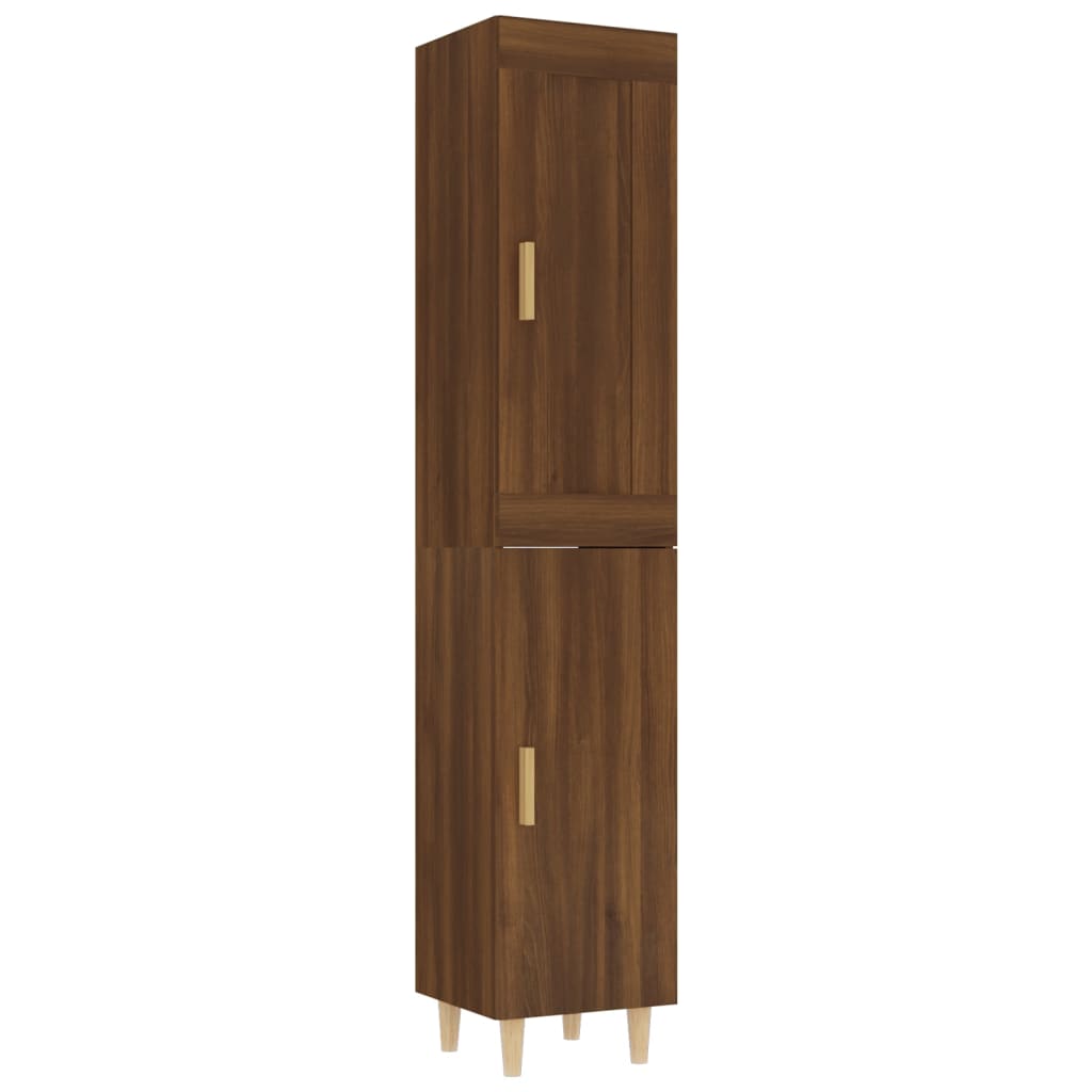 vidaXL Dulap înalt, Stejar brun, 35x34x180 cm, lemn compozit